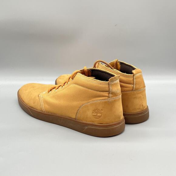Timberland Boots Mens 12 Brown Nubuck Canvas Groveton Chukka Sneakers Shoes main image 4